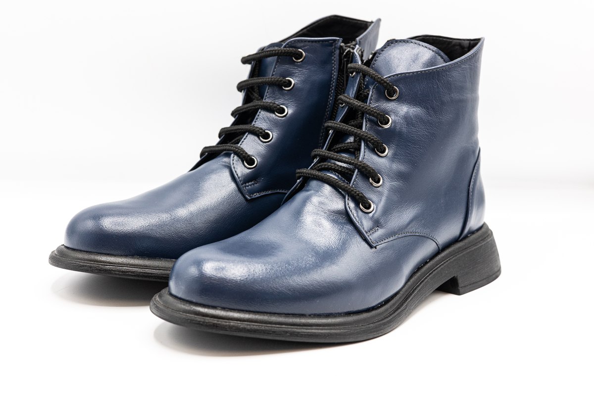 Ghete femei, piele naturala, NIK802BLU Femei